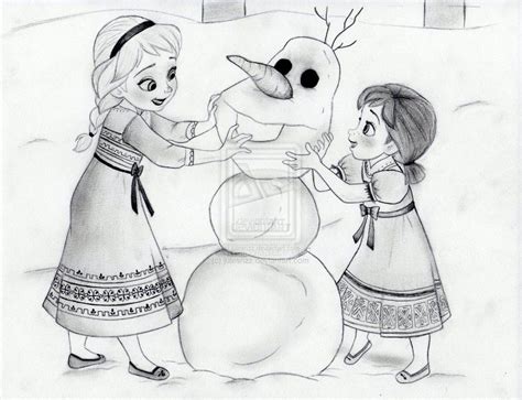 elsa and olaf|elsa and olaf drawing.